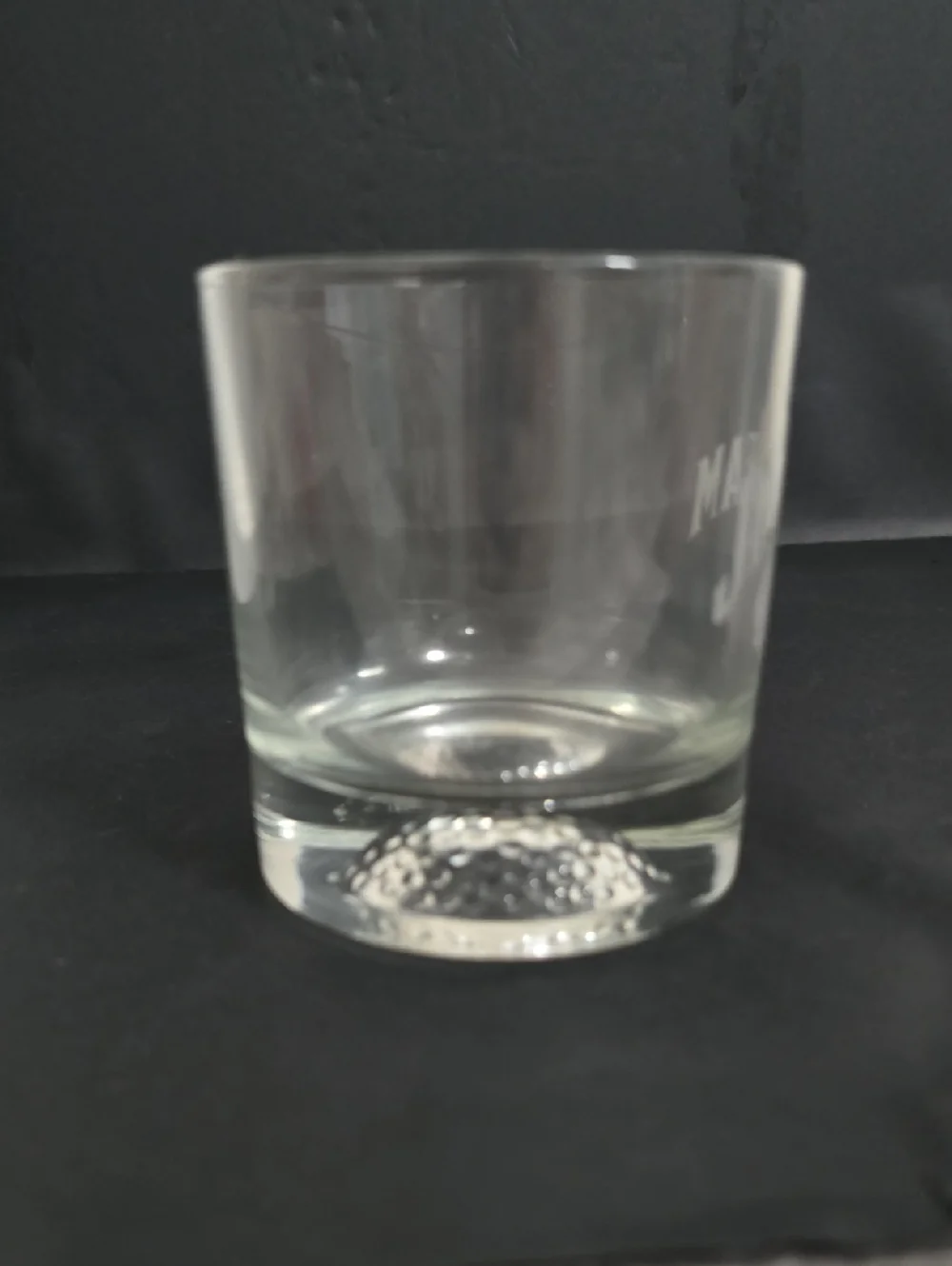 Jim Beam Etched Whiskey Golfball Glass